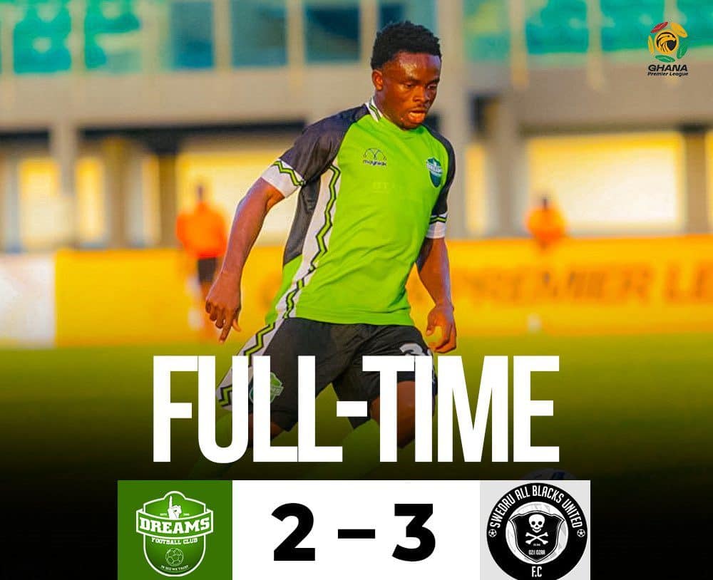 All Blacks edge Dreams FC in five-goal thriller
