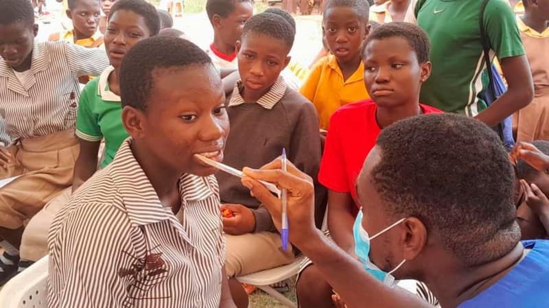 Olive Tower Prayer Ministries, Unilever Ghana hold free health screening for 700 Pokuase M.A. Basic School students