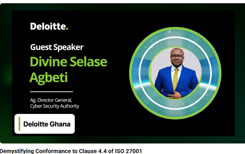 Deloitte Webinar: Cyber Security Authority calls for continued vigilance, collaboration to reduce cybercrime in Ghana