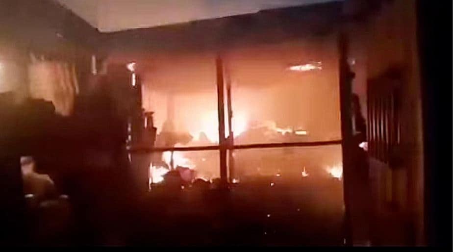 Major fire engulfs commercial structures at Ability Square, Adjiringano